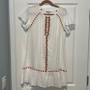 Madewell White Linen Dress - Small